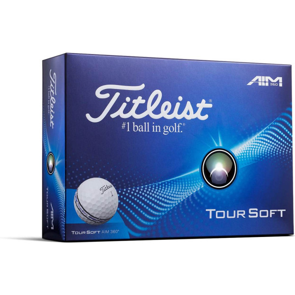 Titleist Tour Soft 360 Aim Golfbolde - White