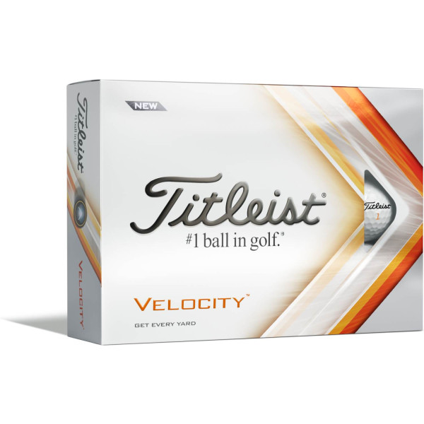 Titleist Velocity (2022) Logobolde - Hvid