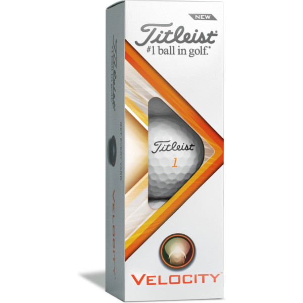 Titleist Velocity (2022) Logobolde - Hvid