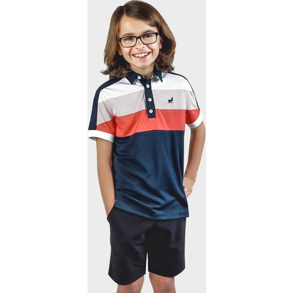 What Bunkers Andrew Drenge Poloshirt - Navy/Red