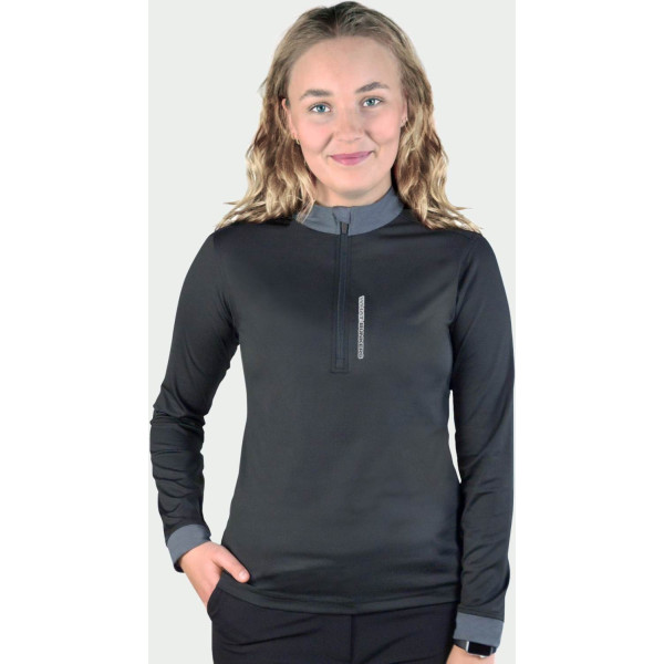 What Bunkers Helena Dame Pullover - Black/Grey