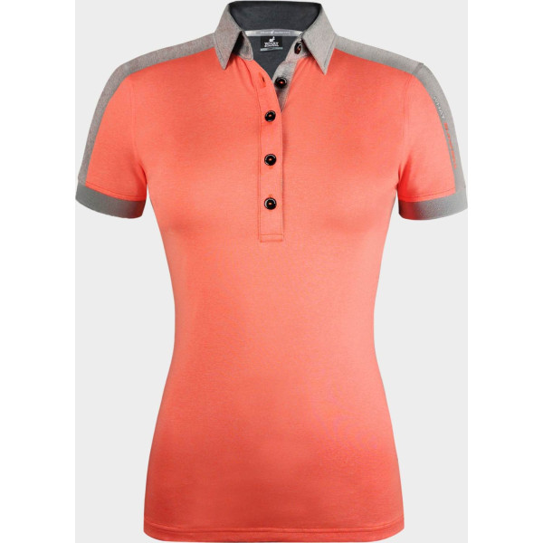 What Bunkers June Dame Poloshirt - Grey/Red