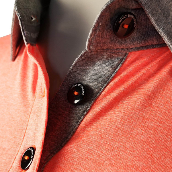 What Bunkers June Dame Poloshirt - Grey/Red