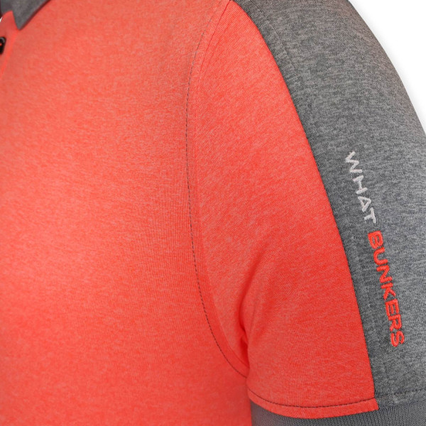 What Bunkers June Dame Poloshirt - Grey/Red