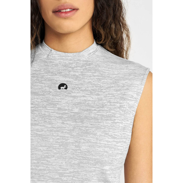 What Bunkers Thea Dame Poloshirt Uden Ærmer - Grey