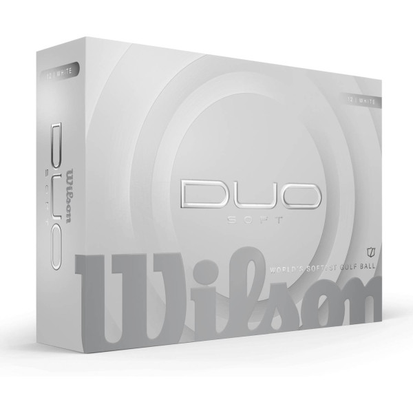 Wilson Duo Soft (2025) Golfbolde - Hvid