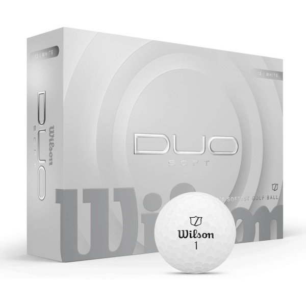 Wilson Duo Soft (2025) Golfbolde - Hvid