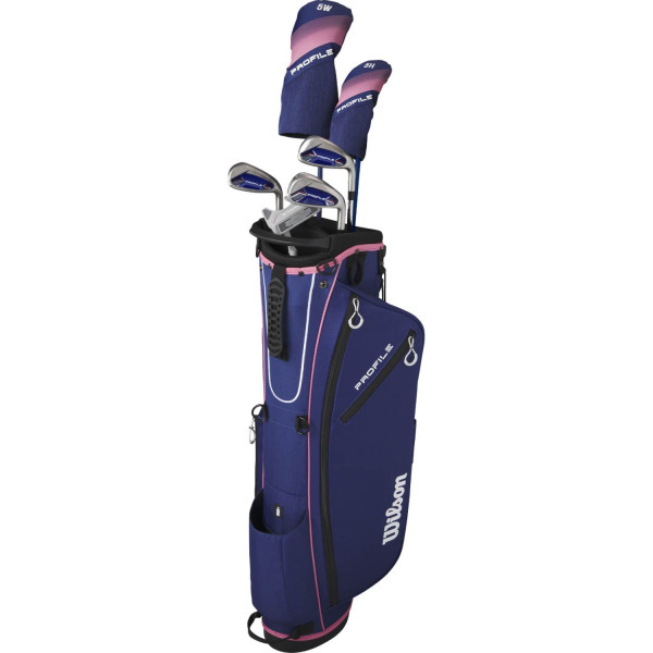 Wilson Profile Half Set Dame Golfsæt - Navy/Rose Gold/Silver