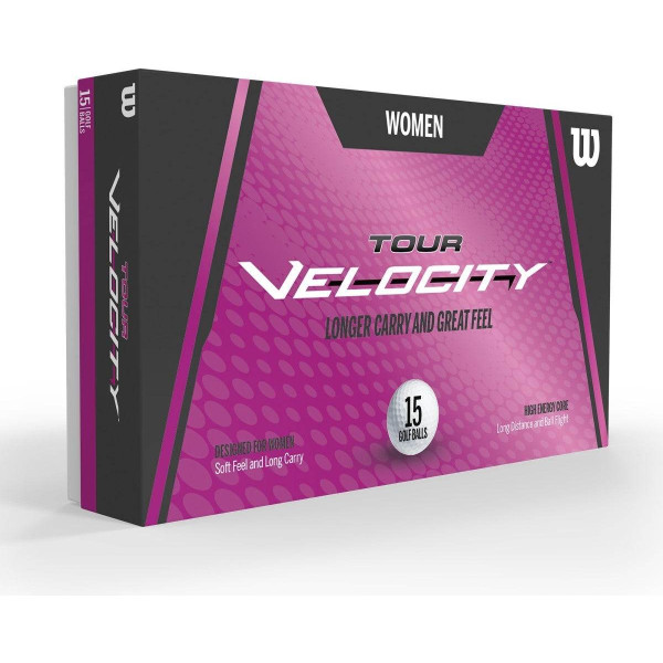 Wilson Staff Tour Velocity Women Dame Golfbolde - Hvid