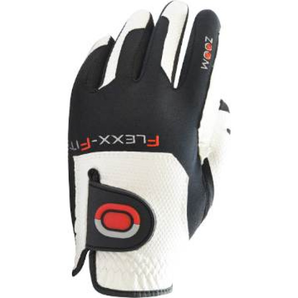 Zoom All Weather Syntetisk Junior Golfhandske - White/Black/Red