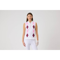 Daily Sports Argyle Dame Poloshirt Uden Ærmer
