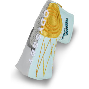 Odyssey Rain or Shine Hvid/Blå Blade Putter Headcover