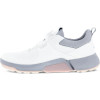Ecco Biom Hybrid 4 BOA Vandtætte Dame Golfsko Uden Spikes - White/Silver Grey