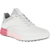 Ecco S-Three (2023) Vandtætte Dame Golfsko Uden Spikes - White/Bubblegum