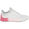 Ecco S-Three (2023) Vandtætte Dame Golfsko Uden Spikes - White/Bubblegum