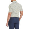 FootJoy Balance Stripe Lisle Herre Poloshirt - White/Navy/Grey