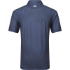 FootJoy Bounch Print Pique Herre Poloshirt - Dark Denim