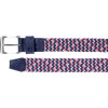 FootJoy Braided Herre Bælte - White/Navy/Hot Pink