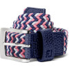 FootJoy Braided Herre Bælte - White/Navy/Hot Pink