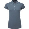 FootJoy Cap Sleeve Lisle Dame Poloshirt - Heather Navy