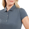FootJoy Cap Sleeve Lisle Dame Poloshirt - Heather Navy