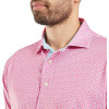 FootJoy Citrus Print Lisle Herre Poloshirt - White/Light Pink