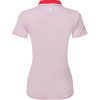 FootJoy Colour Block Cap Sleeve Dame Poloshirt - Pink/Red