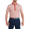 FootJoy Feeder Stripe Pique Herre Poloshirt - Nantucket Red