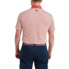 FootJoy Feeder Stripe Pique Herre Poloshirt - Nantucket Red