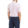 FootJoy Figure Print Lisle Herre Poloshirt - White/Light Pink