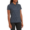 FootJoy Floral Print Lisle Dame Poloshirt - Navy And White
