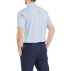 FootJoy Flower Bud Foulard Lisle Herre Poloshirt - Skyway