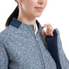 FootJoy Full-Zip Space Dye Thermal Midlayer Dame Cardigan - Navy