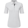 FootJoy Half Sleeve Solid Pique Dame Poloshirt - White