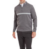 FootJoy Inset Stripe Chill-Out Herre Pullover - H. Gravel/H.Grey Cliff