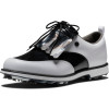 FootJoy Premiere Series (2023) Vandtætte Dame Golfsko Med Spikes - White/Black Patent/White