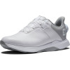 FootJoy ProLite BOA Vandtætte Dame Golfsko Uden Spikes - White/Wht/Grey