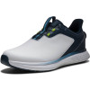 FootJoy Pulse BOA Vandtætte Herre Golfsko Uden Spikes - White/Navy/Blue