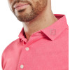 FootJoy Speckle Print Pique Herre Poloshirt - Red/Pink Floral