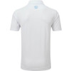 FootJoy Stretch Lisle Dot Print Herre Poloshirt - White With Light Blue