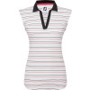 FootJoy Striped Sleeveless Dame Poloshirt - Black