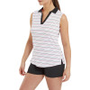 FootJoy Striped Sleeveless Dame Poloshirt - Black