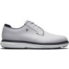 FootJoy Traditions Blucher Vandtætte Herre Golfsko Uden Spikes - White/White/Navy