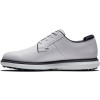 FootJoy Traditions Blucher Vandtætte Herre Golfsko Uden Spikes - White/White/Navy