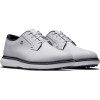 FootJoy Traditions Blucher Vandtætte Herre Golfsko Uden Spikes - White/White/Navy