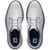 FootJoy Traditions Blucher Vandtætte Herre Golfsko Uden Spikes - White/White/Navy