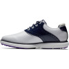 FootJoy Traditions Vandtætte Dame Golfsko Uden Spikes - White/Navy/Purple