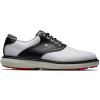 FootJoy Traditions Vandtætte Herre Golfsko Uden Spikes - White/Black/Grey
