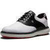 FootJoy Traditions Vandtætte Herre Golfsko Uden Spikes - White/Black/Grey