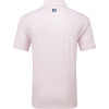 FootJoy Wiggle Print Lisle Herre Poloshirt - White/Light Pink